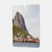 Fischerdorf Lofoten - Norwegen Ornament Aus Metall (Vorderseite links)