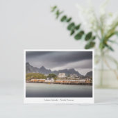 Fischerdorf Lofoten Norwegen Postkarte (Stehend Vorderseite)