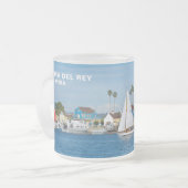 Fischerdorf - Marina Del Rey, CA Mattglastasse (Vorderseite Links)
