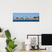 Fischerdorf - Marina Del Rey, CA Poster (Heimbüro)