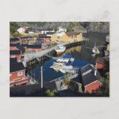 Fischerdorf Nusfjord. Der Rorbuer Postkarte (Vorderseite)