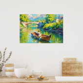 Fischerdorf Poster (Küche)