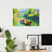 Fischerdorf Poster (Heimbüro)