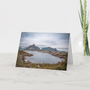 Fischerdorf Reine, Lofoten-Inseln Karte