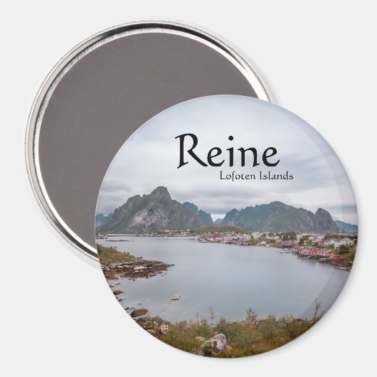 Fischerdorf Reine, Lofoten-Inseln Magnet (Vorderseite/Rückseite)