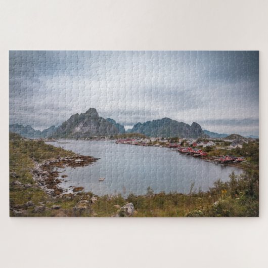 Fischerdorf Reine, Lofoten-Inseln Puzzle (Horizontal)