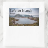 Fischerdorf Reine Lofoten Rechteckiger Aufkleber (Tasche)