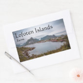 Fischerdorf Reine Lofoten Rechteckiger Aufkleber (Umschlag)