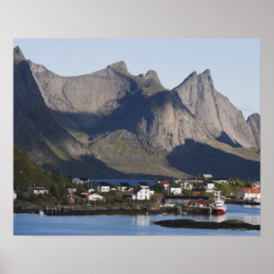 Fischerdorf Reine, Moskenesoy Insel, Poster