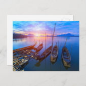 Fischerdorf Sunrise Thailand Postkarte (Vorne/Hinten)
