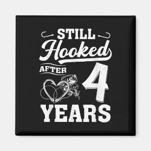 Fischerehepaar 4 Jahre Hochzeitstag 4. Hochzeitsfe Magnet
