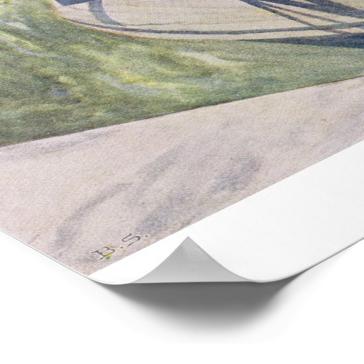 Fischerei, 1909 poster (Ecke)