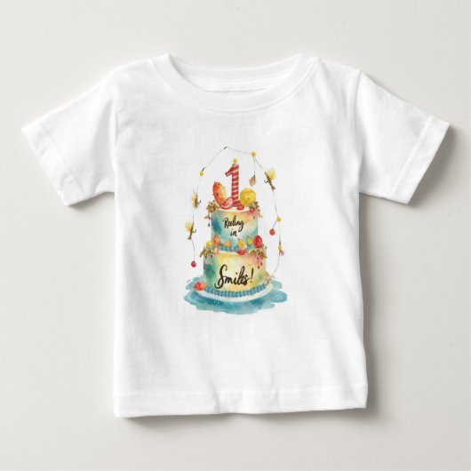 Fischerei 1. Geburtstag Baby T-shirt (Vorderseite)