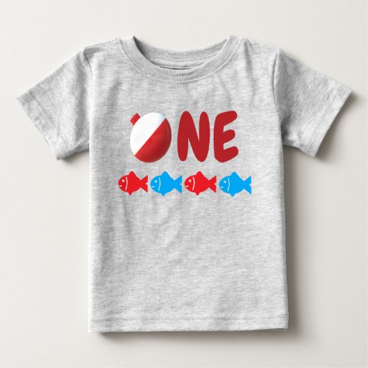 Fischerei 1. Geburtstag Baby T-shirt (Vorderseite)