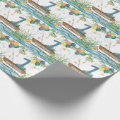 Fischerei 1. Geburtstag Geschenkpapier (Ecke)