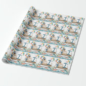 Fischerei 1. Geburtstag Geschenkpapier (Ungerollt)