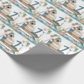 Fischerei 1. Geburtstag Geschenkpapier (Ecke)
