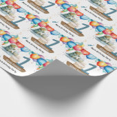 Fischerei 1. Geburtstag Geschenkpapier (Ecke)