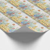 Fischerei 1. Geburtstag Geschenkpapier (Ecke)