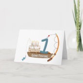 Fischerei 1. Geburtstag Karte (Vorderseite)