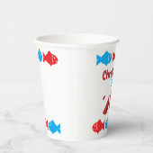 Fischerei 1. Geburtstag Pappbecher (Rechts)