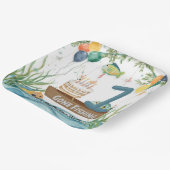 Fischerei 1. Geburtstag Pappteller (Gewinkelt)