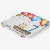 Fischerei 1. Geburtstag Pappteller (Gewinkelt)