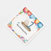 Fischerei 1. Geburtstag Serviette (Ecke)