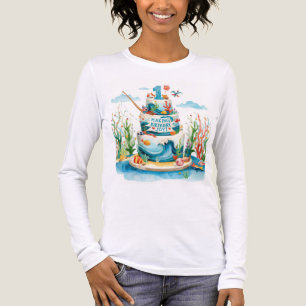 Fischerei 1. Geburtstag Tri-Blend Shirt