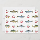 Fischerei 4. Geburtstag Foto Einladung (Rückseite)