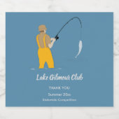 Fischerei Alkoholflaschenetikett (Einzelnes Label)