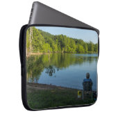 Fischerei am Morgen Laptopschutzhülle (Vorne Rechts)