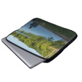 Fischerei am Morgen Laptopschutzhülle (Vorne Knopf)