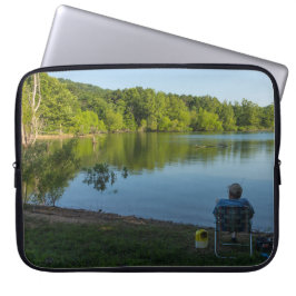 Fischerei am Morgen Laptopschutzhülle