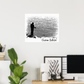 Fischerei am See Poster (Heimbüro)