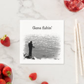 Fischerei am See Serviette (Beispiel)