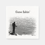 Fischerei am See Serviette (Vorderseite)