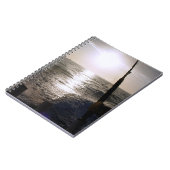 Fischerei am Sonnenuntergang-Notizbuch Notizblock (Linke Seite)