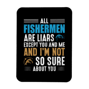 Fischerei Art All Fisherman Magnet