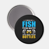 Fischerei Art I Rettung von Fischen aus Wasser Magnet (Vorderseite/Rückseite)