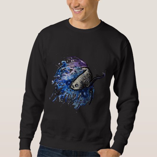 Fischerei auf Betta Sweatshirt (Vorderseite)