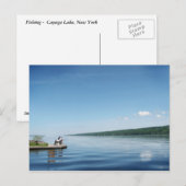 Fischerei auf dem Cayuga-See Postkarte (Vorne/Hinten)