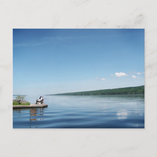 Fischerei auf dem Cayuga-See Postkarte (Vorderseite)
