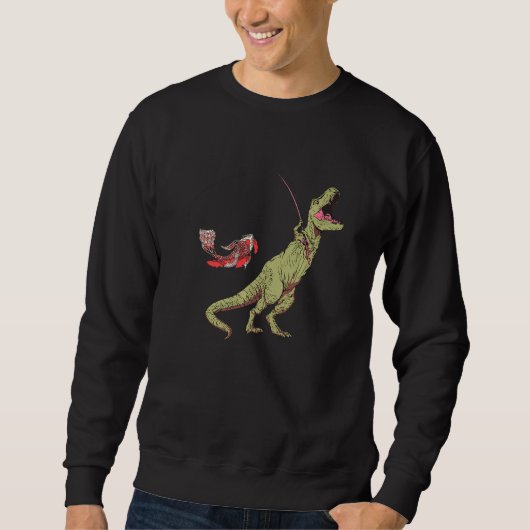 Fischerei auf Dinosaurier für Kinder Sweatshirt (Vorderseite)