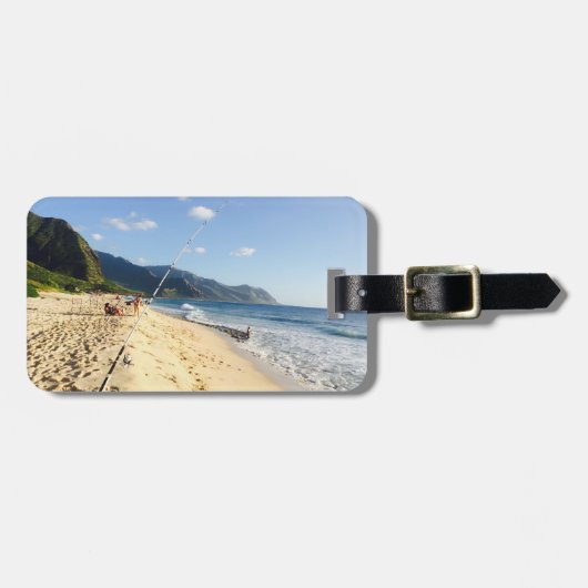 Fischerei auf Oahu Gepäckanhänger (Vorderseite horizontal)