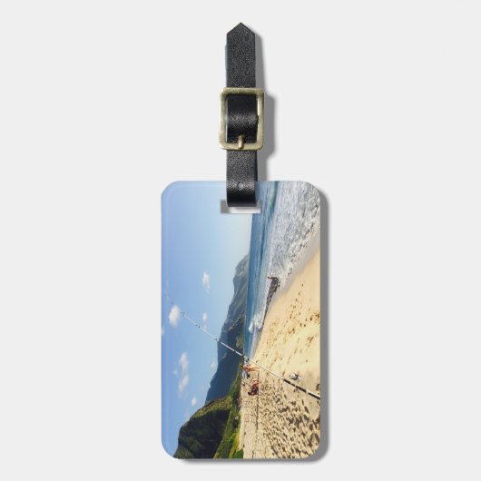 Fischerei auf Oahu Gepäckanhänger (Vorderseite vertikal)