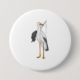 Fischerei auf Storchen Button