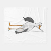 Fischerei auf Storchen Fleecedecke (Vorderseite (Horizontal))