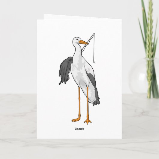 Fischerei auf Storchen Karte (Rückseite)