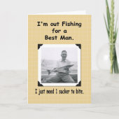 Fischerei auf Trauzeuge? Einladung (Vorderseite)